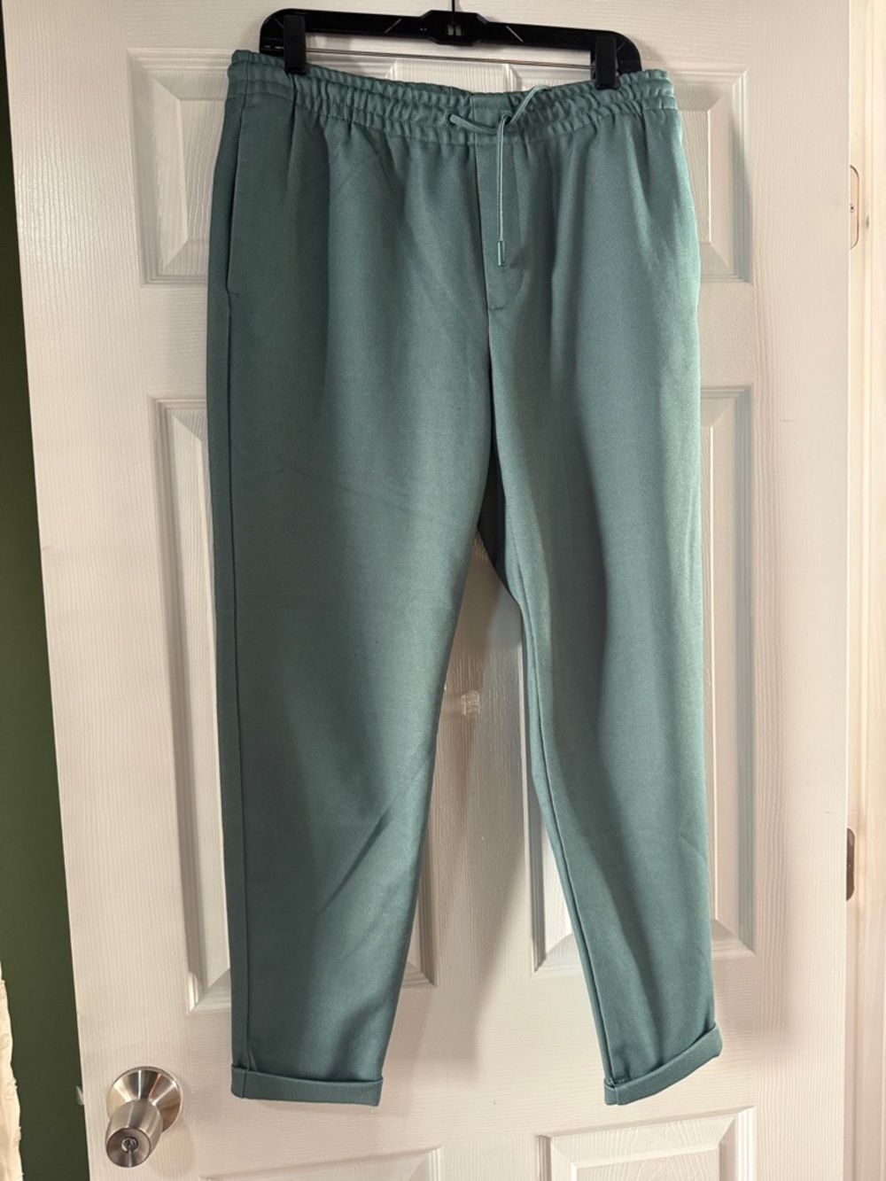 Zara Teal Drawstring Chinos